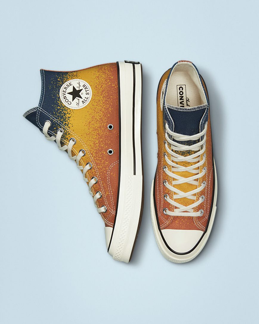 Tenisky Vysoke Converse Chuck 70 Scatter Dye Damske Zlate | SK DQW5F7